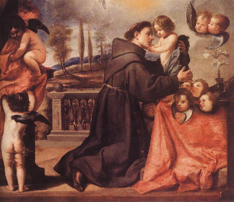 PEREDA, Antonio de St Anthony of Padua with Christ Child af oil painting picture